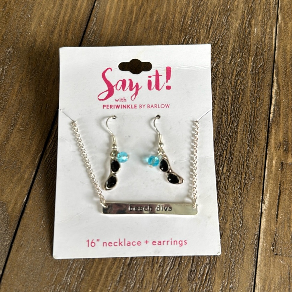Beach Diva Necklace and Earrings